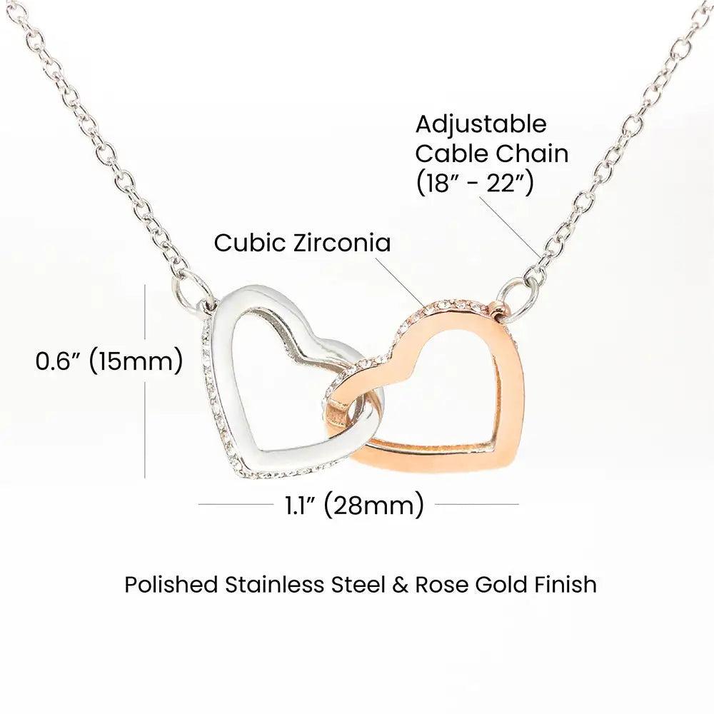 Interlocking Hearts Necklace - 4U! Online 