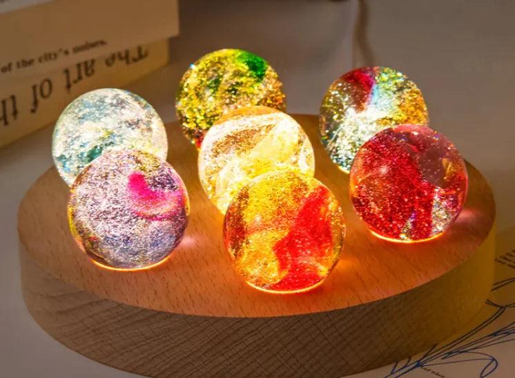 Creative Colored Glaze Luminous Crystal Ball - 4U! Online 