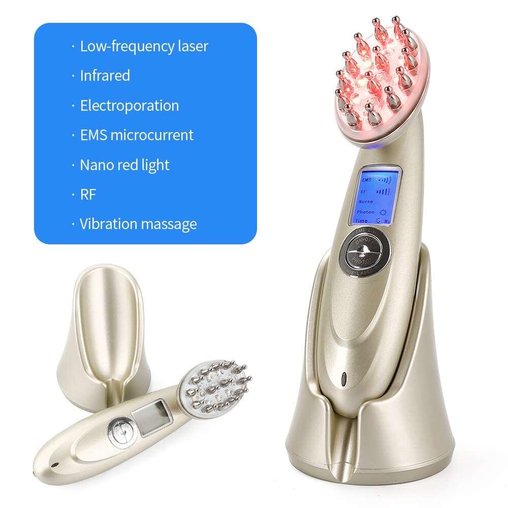 Electric Laser Hair Growth Comb Infrared EMS RF Vibration Massager Microcurrent Hair Care Hair Loss Treatment Hair Regrowth - 4U! Online 