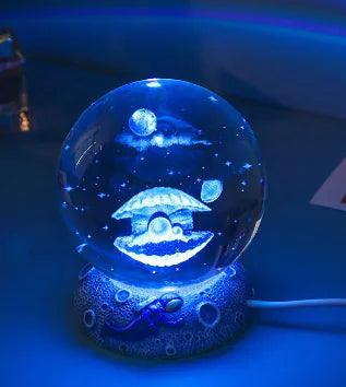 Marine Animals Crystal Ball 3D  with Resin Sphere Stand Base - 4U! Online 