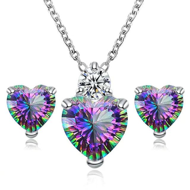 Heart Crystal Jewelry Set - 4U! Online 