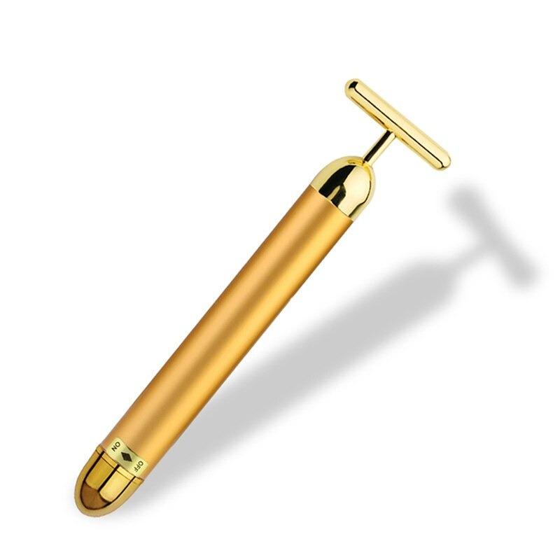 Energy 24K Gold T Beauty Bar Facial Roller Massager - 4U! Online 