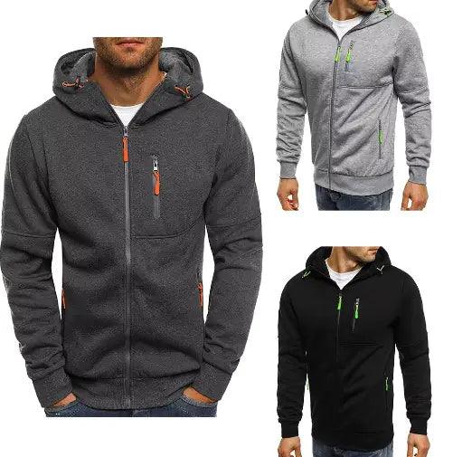 Men Hoodie Cotton Jacket - 4U! Online 