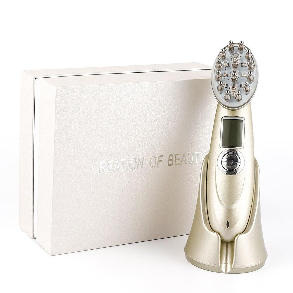 Electric Laser Hair Growth Comb Infrared EMS RF Vibration Massager Microcurrent Hair Care Hair Loss Treatment Hair Regrowth - 4U! Online 