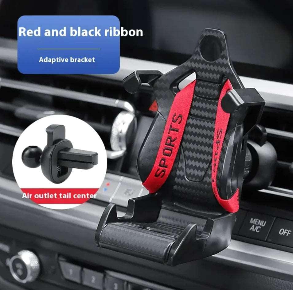 Racing Seat Car Phone Holder - 360° Rotatable Air Vent Clip - 4U! Online 