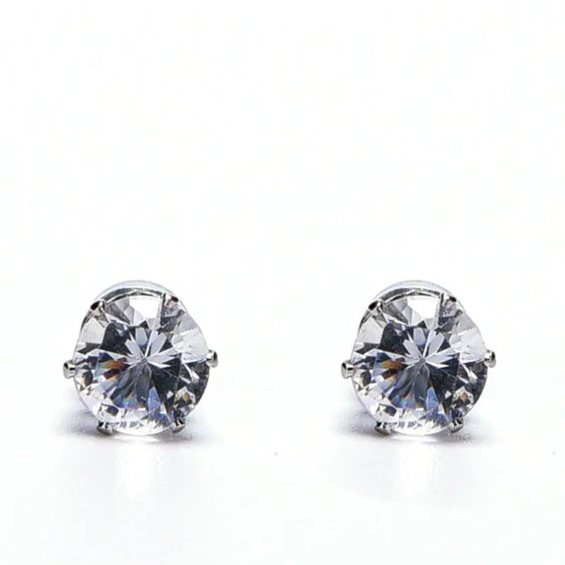 Unisex Crystal Stone Stud Earrings - 4U! Online 