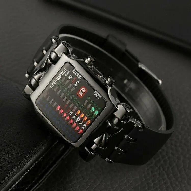 Luxury Men's Watch LED Sports Date Digital Bracelet Waterproof Quartz Wristwatch - 4U! Online 