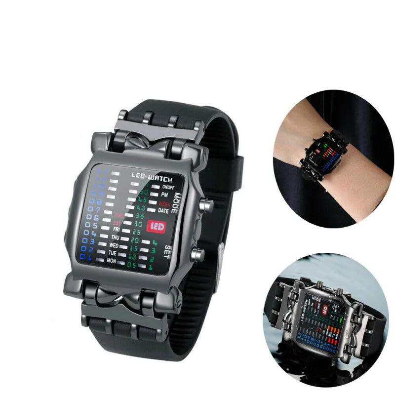 Luxury Men's Watch LED Sports Date Digital Bracelet Waterproof Quartz Wristwatch - 4U! Online 