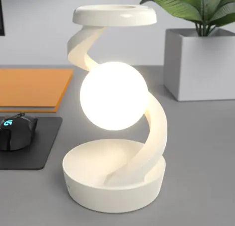 Rotating Moon Desk Lamp with Wireless Charging & Sensor Control - 4U! Online 