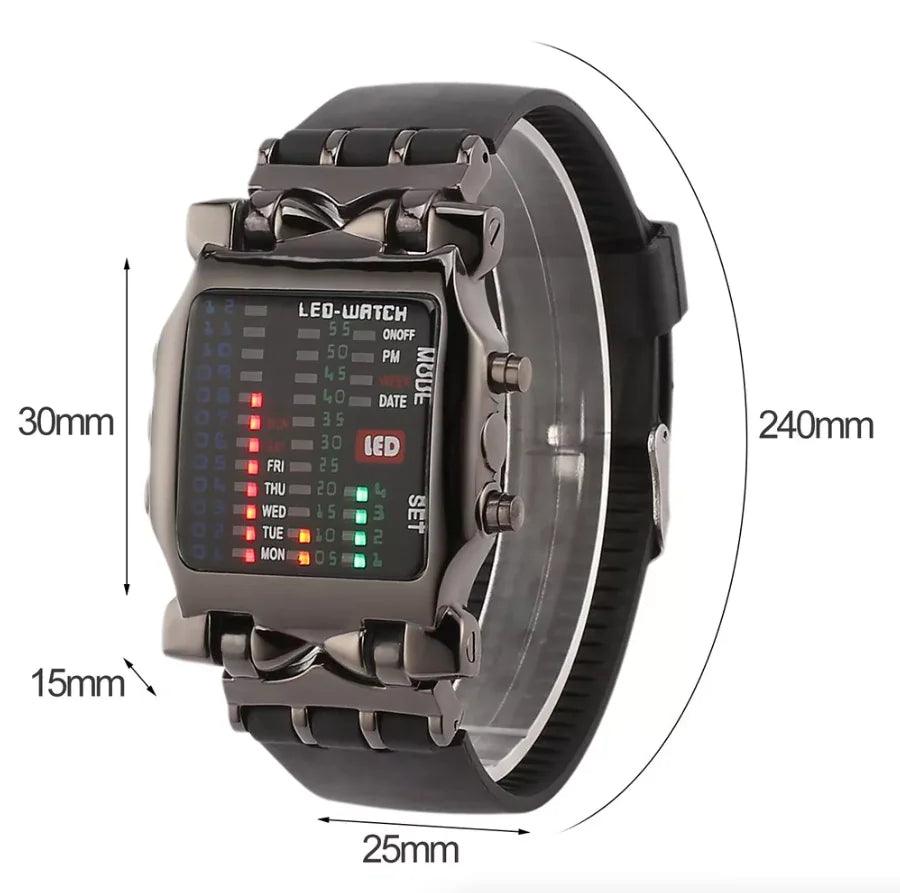 Luxury Men's Watch LED Sports Date Digital Bracelet Waterproof Quartz Wristwatch - 4U! Online 