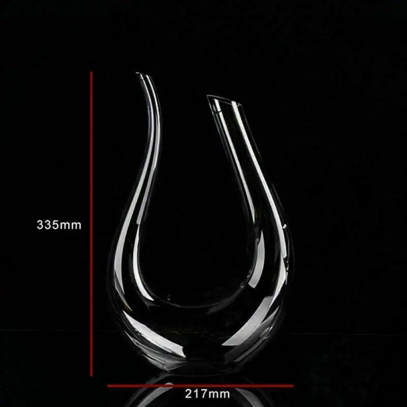 Crystal U-shaped 1500ml Wine Decanter - 4U! Online 