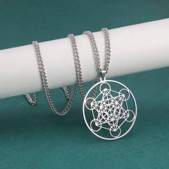 Archangel Metatron Cube Necklace - 4U! Online