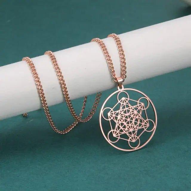 Archangel Metatron Cube Necklace - 4U! Online