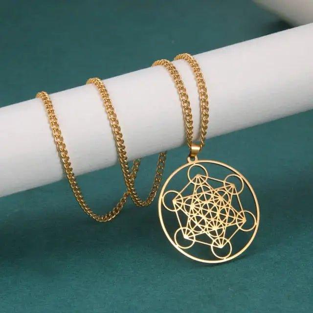 Archangel Metatron Cube Necklace - 4U! Online