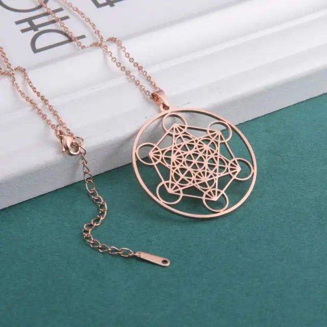 Archangel Metatron Cube Necklace - 4U! Online