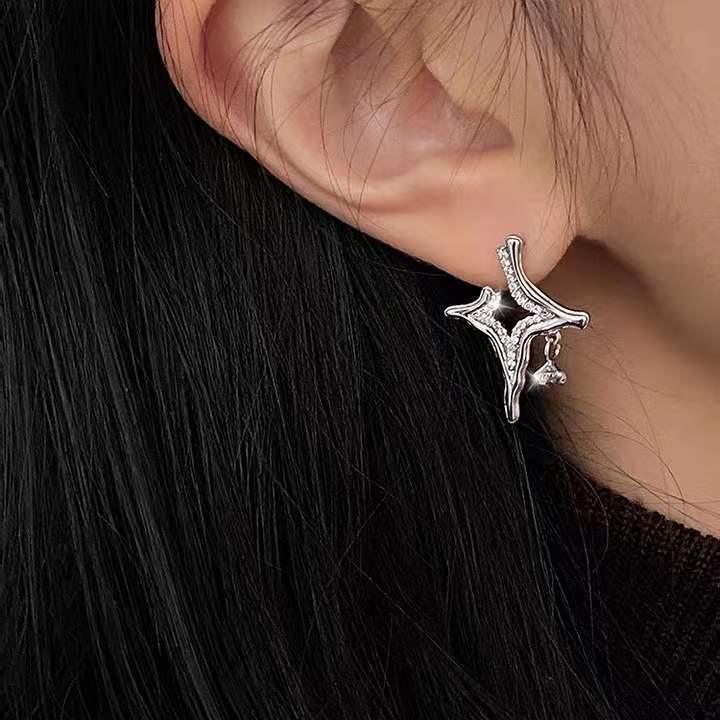 Asterism Rhinestone Earrings - 4U! Online