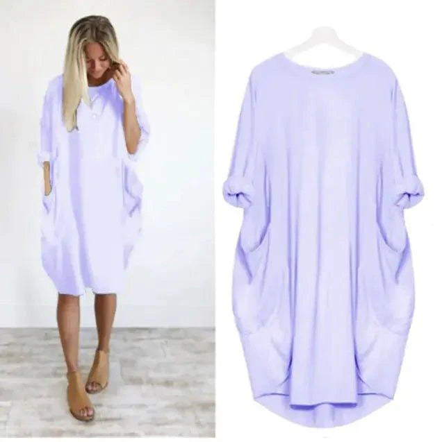 Casual Mid - length Dress - 4U! Online