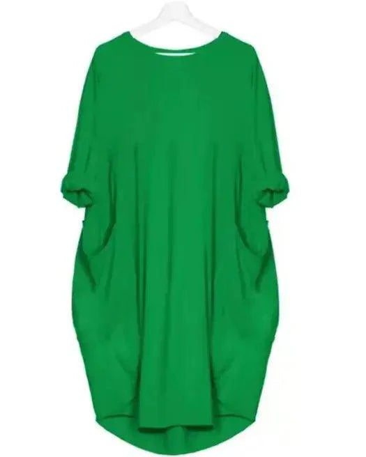 Casual Mid - length Dress - 4U! Online