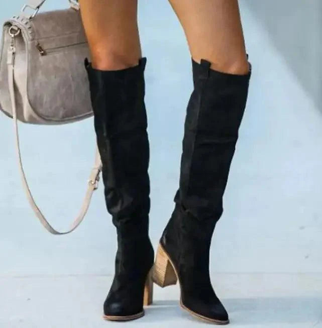 Over The Knee Heel Boots - 4U! Online 