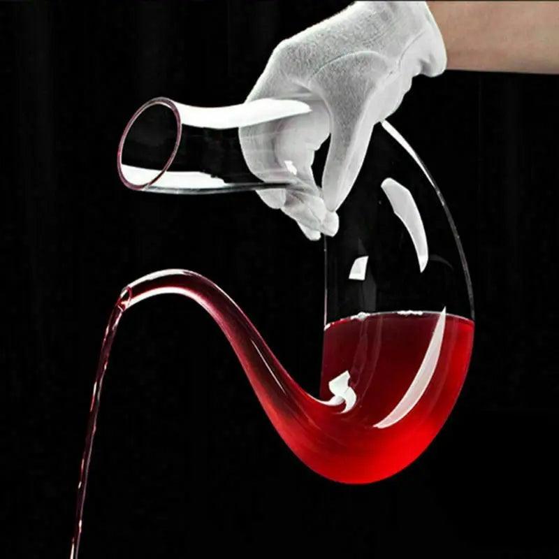 Crystal U-shaped 1500ml Wine Decanter - 4U! Online 