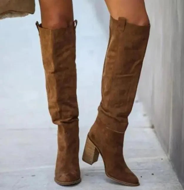 Over The Knee Heel Boots - 4U! Online 