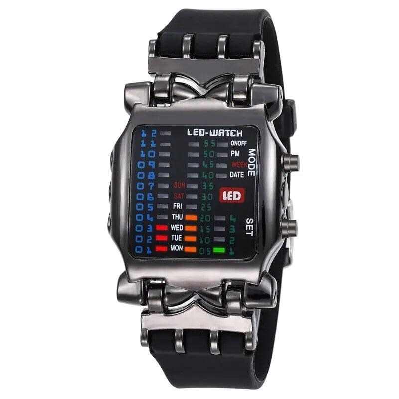 Luxury Men's Watch LED Sports Date Digital Bracelet Waterproof Quartz Wristwatch - 4U! Online 