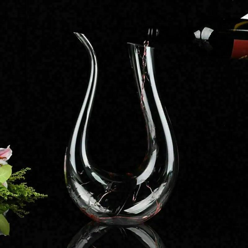 Crystal U-shaped 1500ml Wine Decanter - 4U! Online 