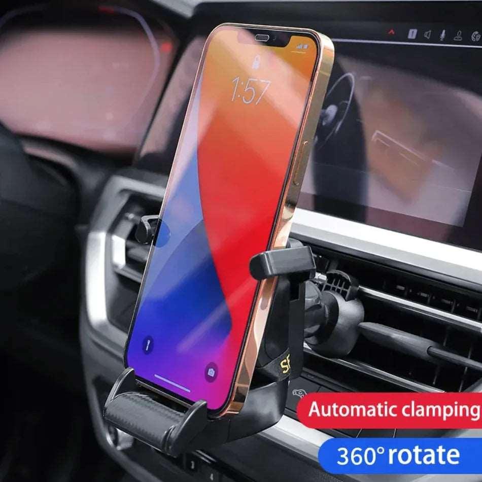 Racing Seat Car Phone Holder - 360° Rotatable Air Vent Clip - 4U! Online 