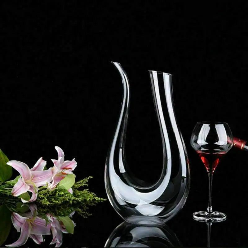 Crystal U-shaped 1500ml Wine Decanter - 4U! Online 