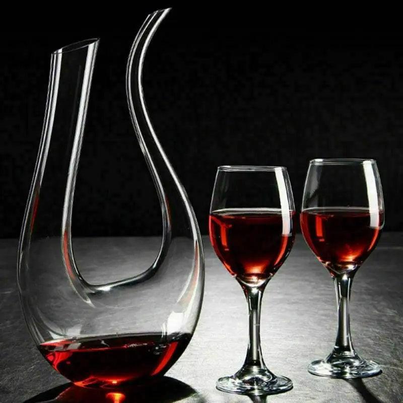 Crystal U-shaped 1500ml Wine Decanter - 4U! Online 