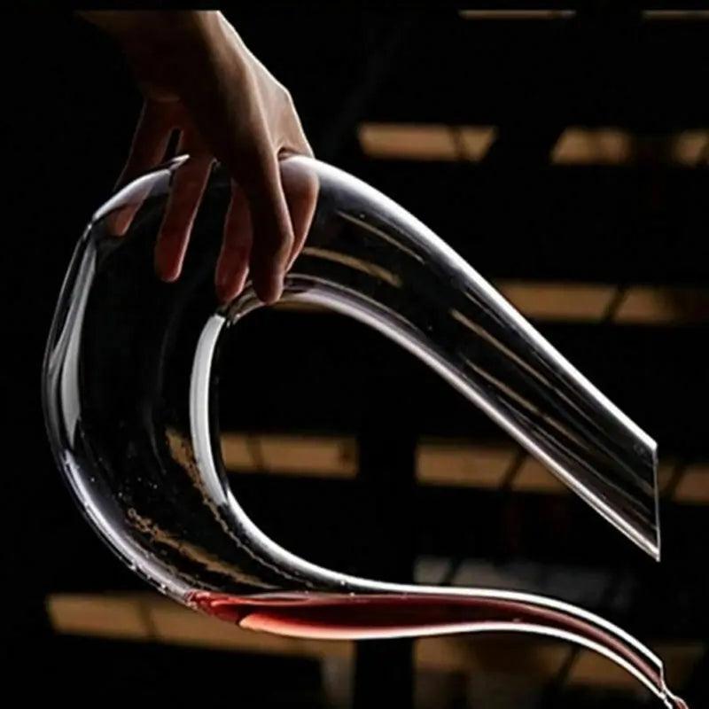 Crystal U-shaped 1500ml Wine Decanter - 4U! Online 